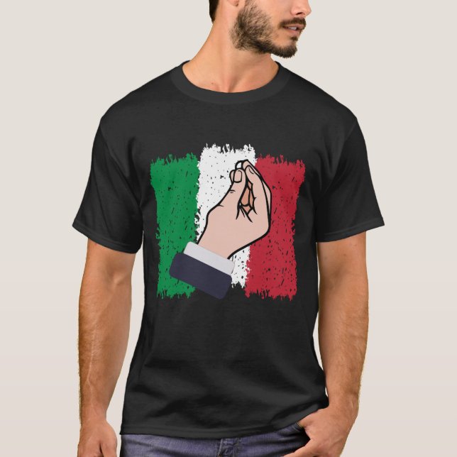 Camiseta Gesto de mano de Italia (Anverso)