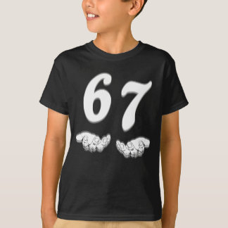 Camiseta Gesto de mano divertida 67 Meme Gen Alpha 6 7