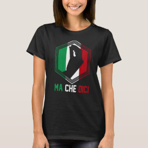 Camiseta Gesto italiano patriótico Mamáes de bandera de Ita