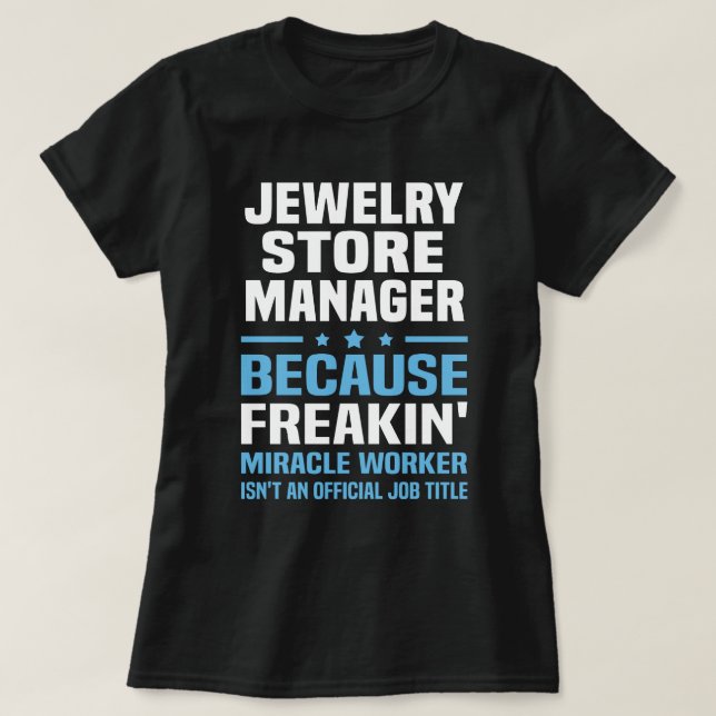 Camiseta Gestor de la tienda de joyas (Diseño del anverso)