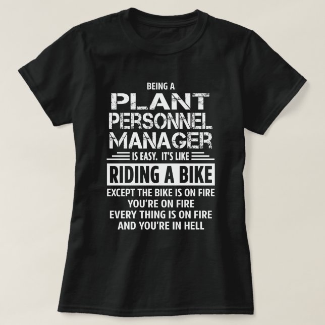 Camiseta Gestor de personal de planta (Diseño del anverso)