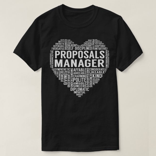 Camiseta Gestor de propuestas Corazón (Diseño del anverso)