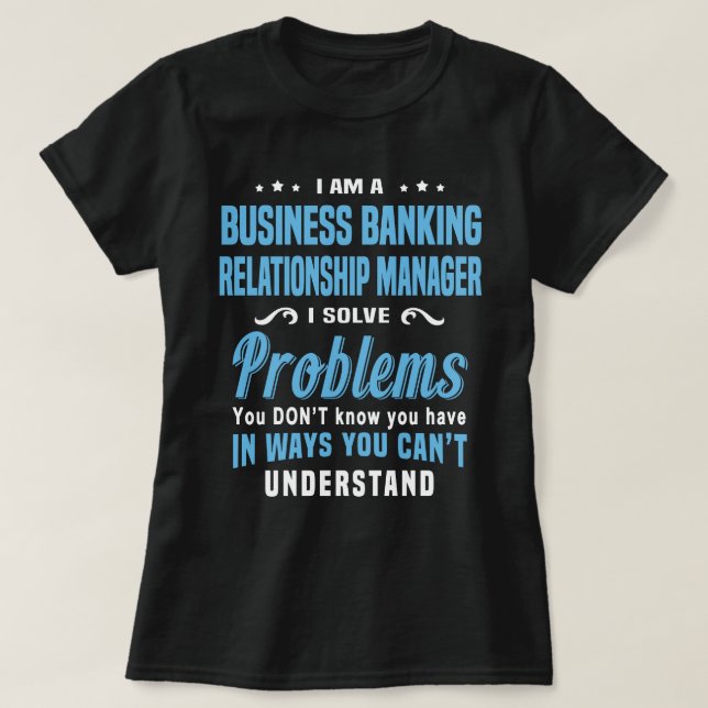 Camiseta Gestor de relaciones de banca comercial (Diseño del anverso)