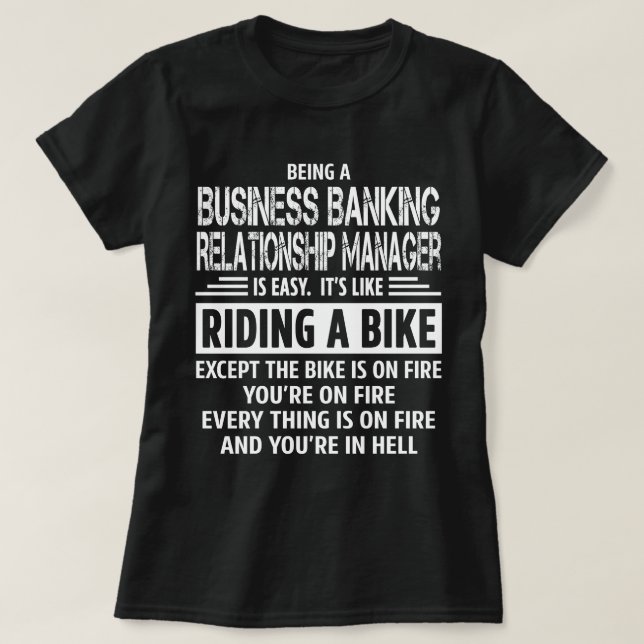 Camiseta Gestor de relaciones de banca comercial (Diseño del anverso)