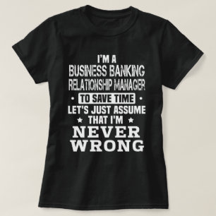 Camiseta Gestor de relaciones de banca comercial