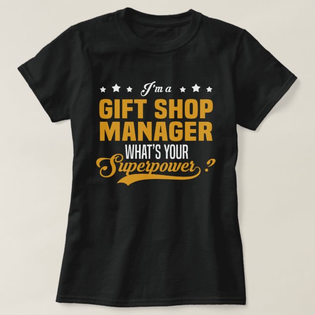 Camiseta Gestor de Tiendas de Regalo (Diseño del anverso)