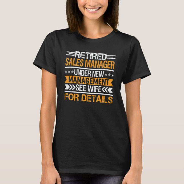 Camiseta Gestor De Ventas Retirado Bajo Nueva Gestión Consu (Anverso)