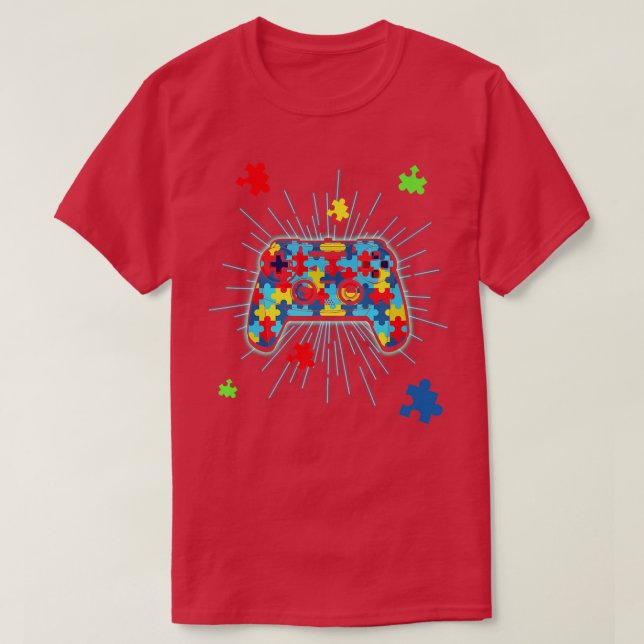 Camiseta Gestor de videojuegos de rompecabezas Piece Jugado (Diseño del anverso)