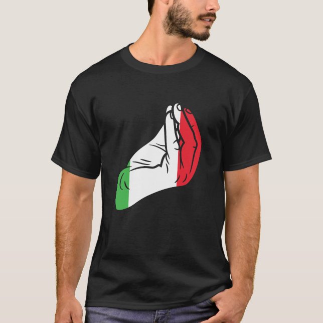 Camiseta Gestos manuales italianos - Regalo para cada itali (Anverso)