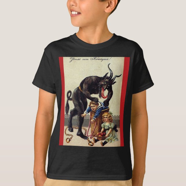 Camiseta Get In The Bag Kids Vintage Krampus  (Anverso)