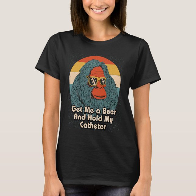 Camiseta Get Me a Beer Hold My Catheter Drinking Grandpa Dr (Anverso)