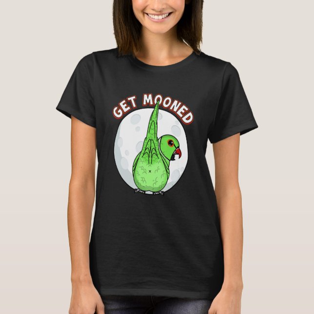 Camiseta Get Mooned I Parrot Underfluffies I Green Indian R (Anverso)