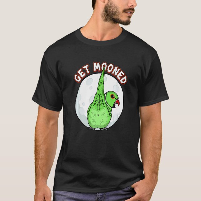 Camiseta Get Mooned I Parrot Underfluffies I Green Indian R (Anverso)