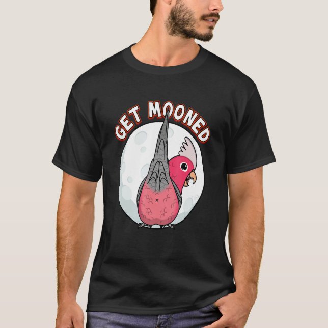 Camiseta Get Mooned I Parrot Underfluffies I Rose Galah Coc (Anverso)