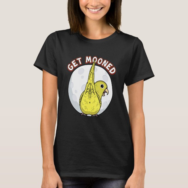 Camiseta Get Mooned I Parrot Underfluffies I Yellow Parrotl (Anverso)