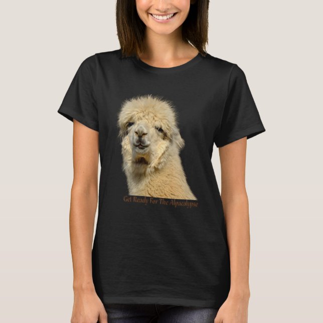 Camiseta Get Ready For The Alpacalypse Cute Alpaca animal L (Anverso)