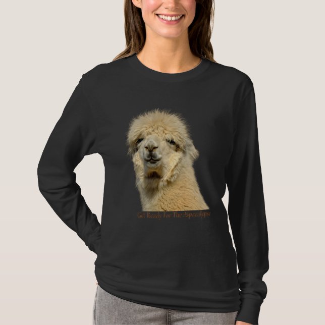 Camiseta Get Ready For The Alpacalypse Cute Alpaca animal L (Anverso)