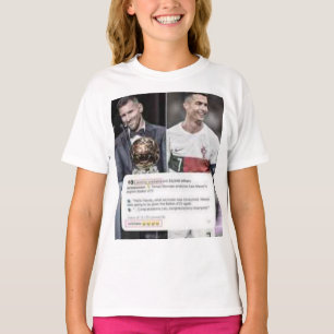 Camiseta : "Getter Tees: ¡Patéalo con Ronaldo!"