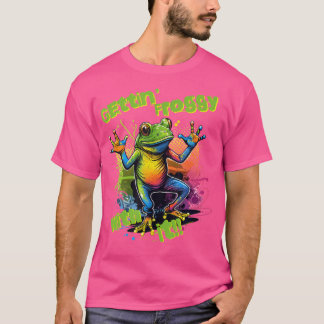 Camiseta Gettin' Froggy With It Funny Bailando Rana