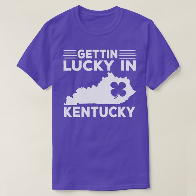 Camiseta Gettin Lucky en Kentucky Funny St (Diseño del anverso)