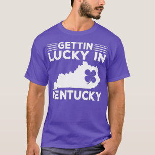 Camiseta Gettin Lucky en Kentucky Funny St