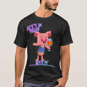 Camiseta Gettin' Piggy With It Pig Bebe Humor Cita