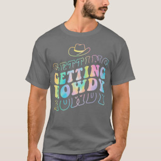 Camiseta Getting Hitched Getting Rowdy Bride Party Bachelor