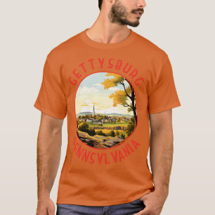 Camiseta Gettysburg Pennsylvania Círculo alterado