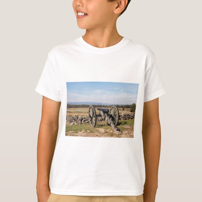 Camiseta Gettysburg: Una vista de la carga de Pickett (Anverso)