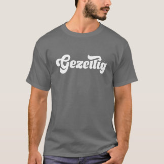Camiseta Gezellig (tipo de letra funky)