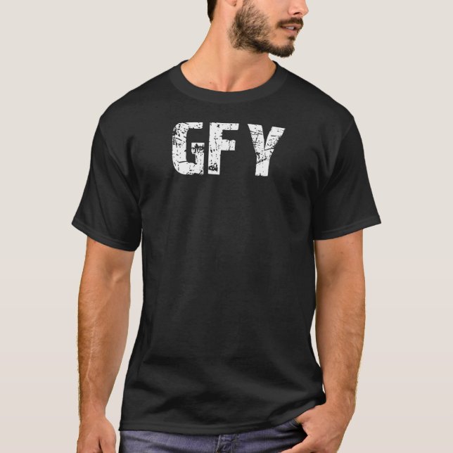 Camiseta GFY Rude Funny (Anverso)