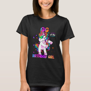 Camiseta GG del Chica de cumpleaños Dabbing Unicorn Fiesta 