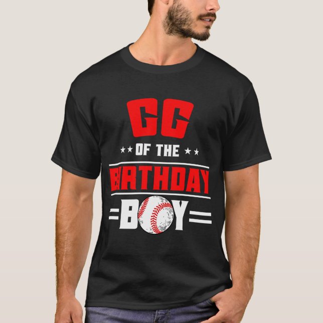 Camiseta GG Del Nacimiento Niño Tema De Béisbol Familia Bda (Anverso)