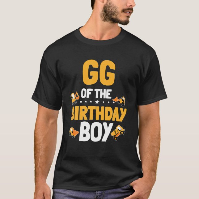 Camiseta GG Del Trabajador De Construcción Del Niño De Cump (Anverso)