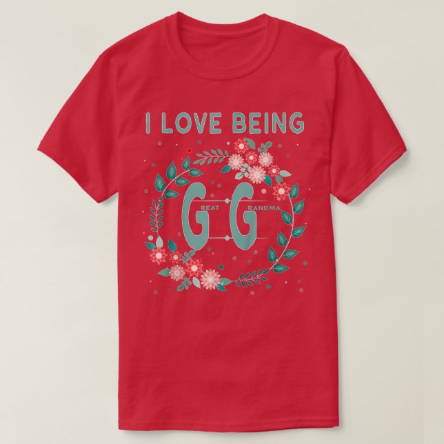 Camiseta Gg Me Encanta Ser Gigi Grandes Regalos De Abuela - (Diseño del anverso)