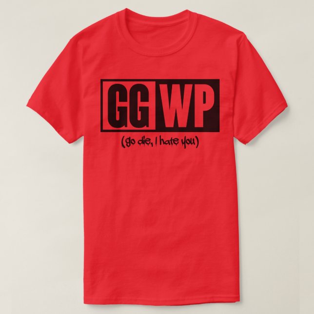 Camiseta GG WP negro (Diseño del anverso)
