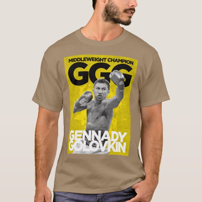 Camiseta GGG El luchador más temido en el peso medio (Anverso)