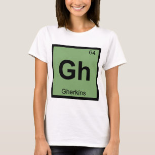 Camiseta Gh - Símbolo de la tabla periódica de la química