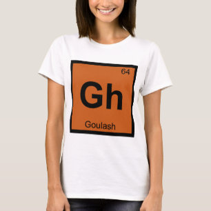 Camiseta Gh - Símbolo de la tabla periódica de Química Goul