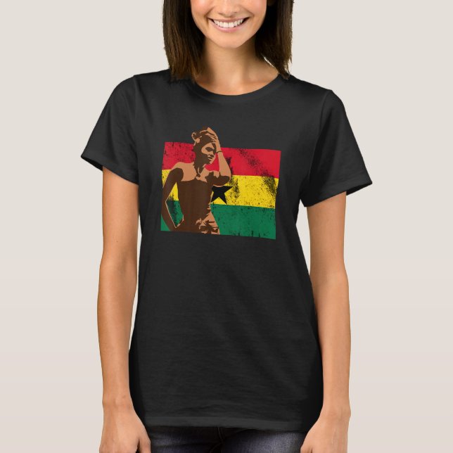 Camiseta Ghana: África Occidental: Orgullosa princesa me re (Anverso)