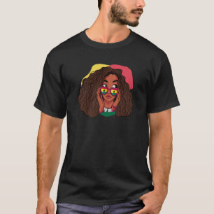 Camiseta Ghana Bandera ghanesa África Orgullosa Princesa Me