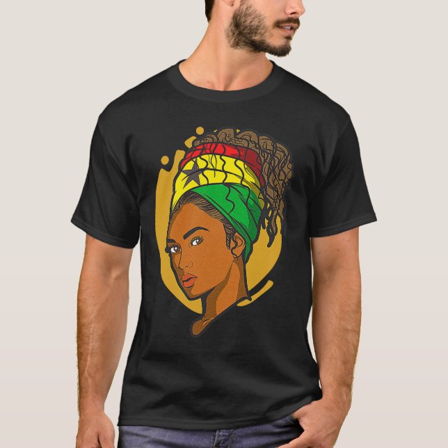 Camiseta Ghana Bandera ghanesa África Orgullosa Princesa Me (Anverso)