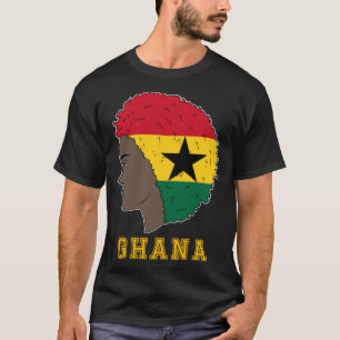Camiseta Ghana Bandera ghanesa África Orgullosa Princesa Me