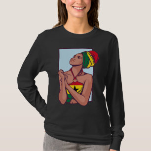 Camiseta Ghana Bandera ghanesa África Orgullosa Princesa Re