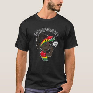Camiseta Ghana: Chica inquebrantable en el patrimonio de Gh