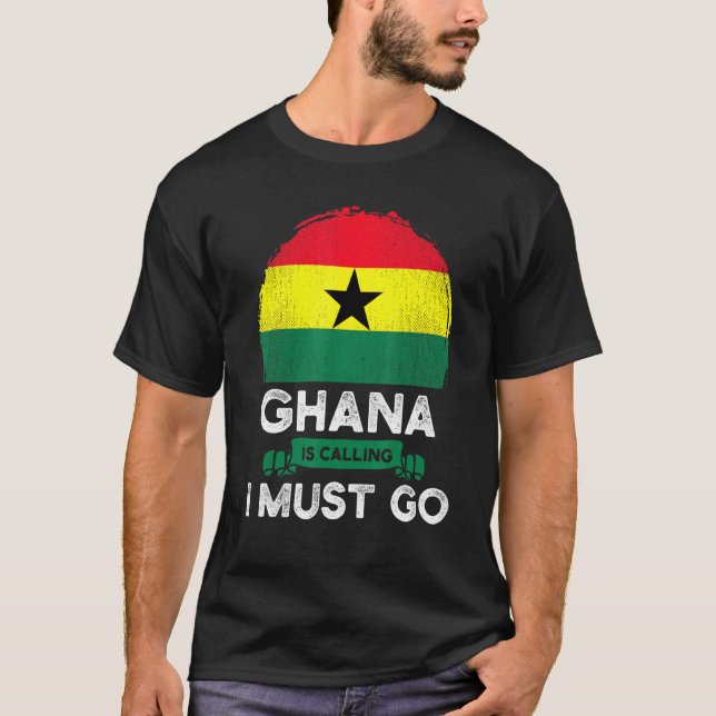 Camiseta Ghana dice que debo ir a las raíces del patrimonio (Anverso)