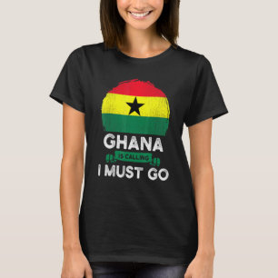 Camiseta Ghana dice que debo ir a las raíces del patrimonio