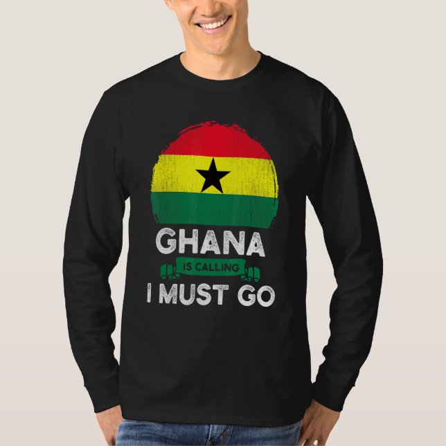 Camiseta Ghana dice que debo ir a las raíces del patrimonio (Anverso)