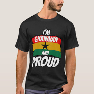 Camiseta Ghana: El corazón ghanés ama orgullosa bandera de 