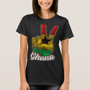 Camiseta Ghana: El corazón ghanés ama orgullosa bandera de 